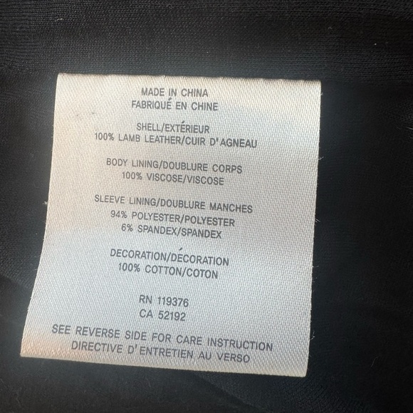 NWOT Helmut Lang 100% Lamb Leather Jacket 2 Asymmetrical Zip Double Lined Coat S - Picture 8 of 16